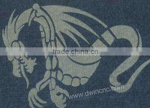DW1626/DW1640 best price + high precision car cover laser cutting machine auto feed
