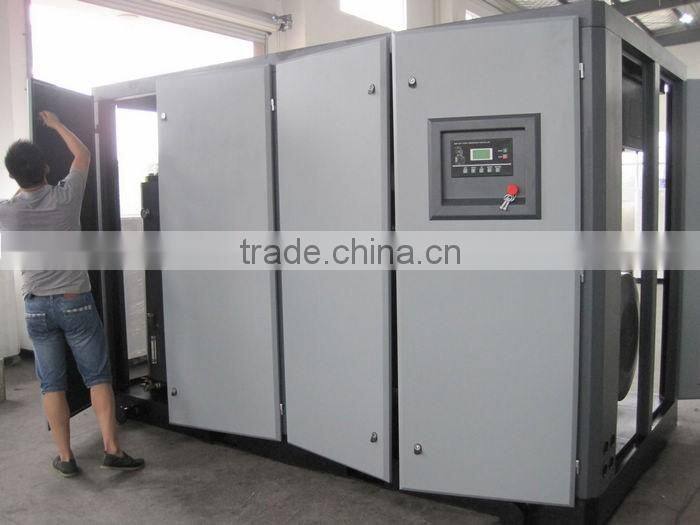 220KW/300HP variable speed screw air compressor manufacturer with CE