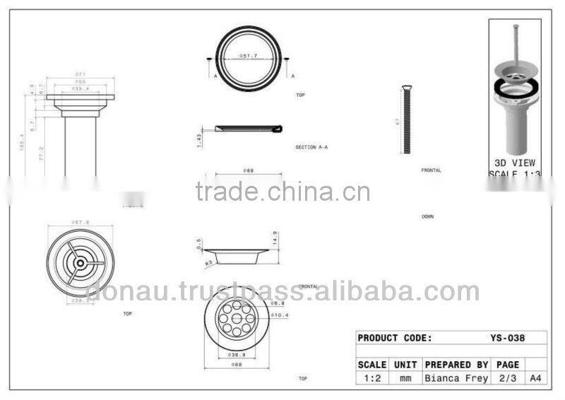 Standart Washbasin / Sink Siphon 32mm (YP038)