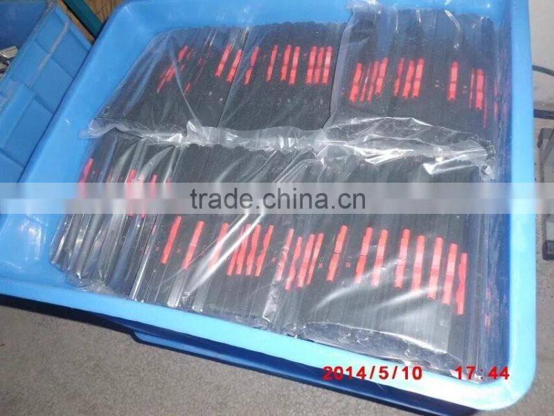 Red color plastic spring clip&plastic file folder