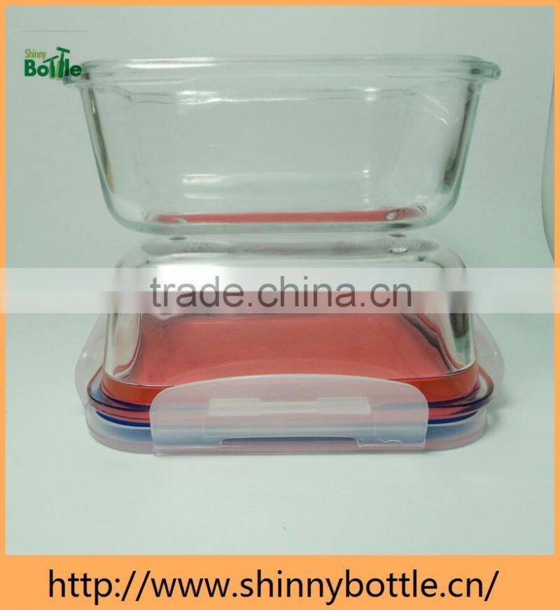 Hot selling rectangular glass crisper