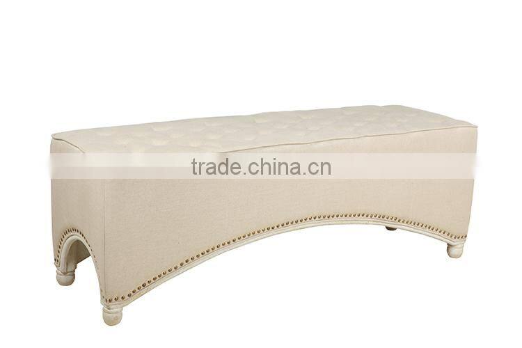 Antique home use button ottoman