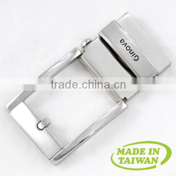 Buckles smooth 1 inch wide gold plating belt no pin buckle