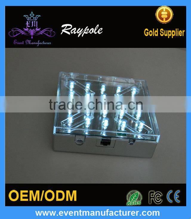 Wholesale Rechargeable 4inch Square LED Flower Vase Light