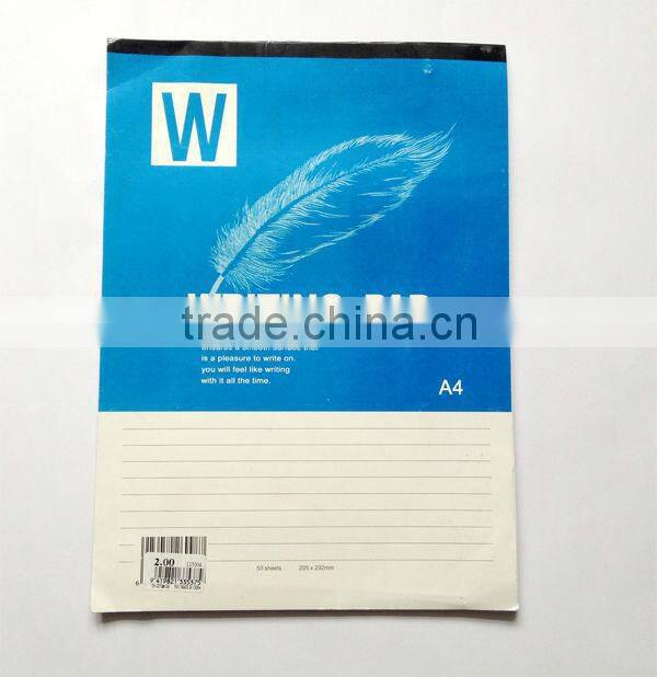 A4 writing pad notebook,A4 writing pad,school writing pad