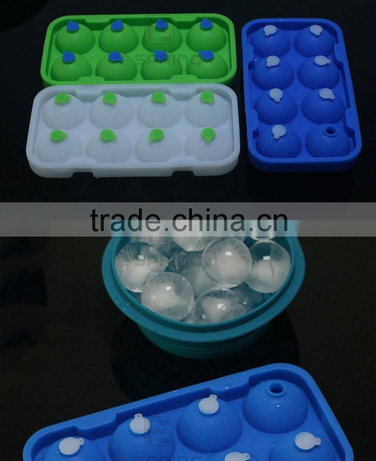 Perfect Ice Ball Maker Reusable BPA Free Silicone Ice Ball Tray With Lid