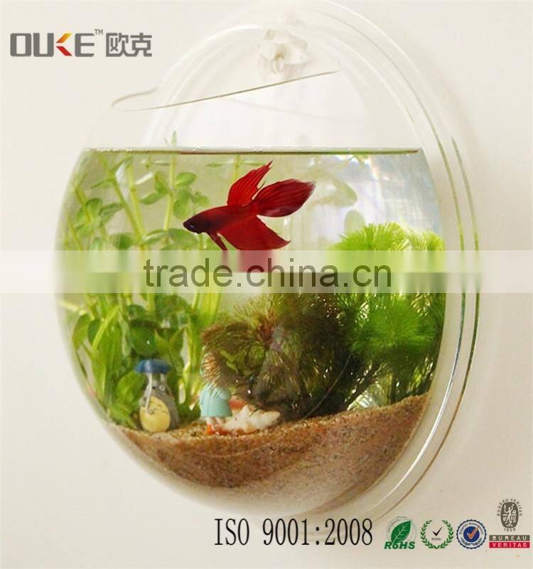 wall mount new stly transparent acrylic fish tank