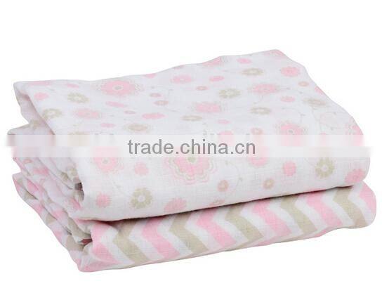 Pink Chevron Popular Baby Muslin Diaper