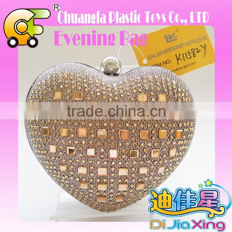 Beauty lady evening bags clutch bags with long shoulder chain