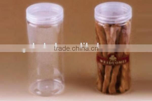on-sale PET plastic packing cylinder box with screw top for cookies nuts