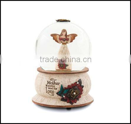 2015 hot souvenir santa claus resin snowglobe