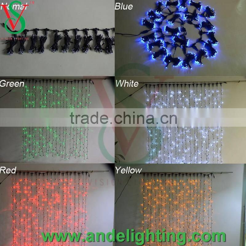 Christmas IP65 waterproof led snowfall curtain lights