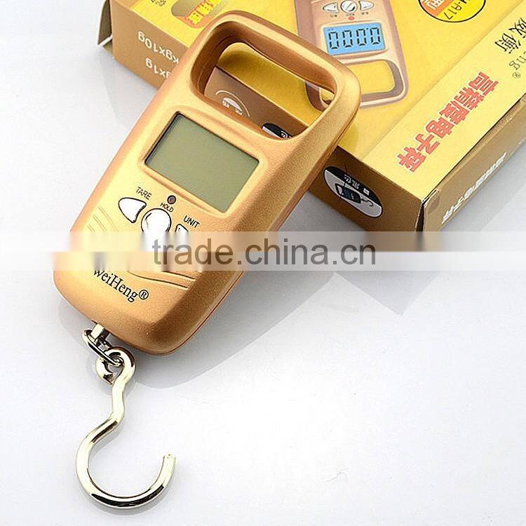 Low cost with best quality portable mini digital hanging luggage scale 50kg/10g