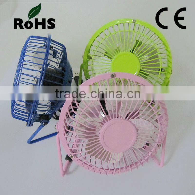 Desk USB Cooling Fan High Quality Electric Fan 360 Rotating USB MINI Fan