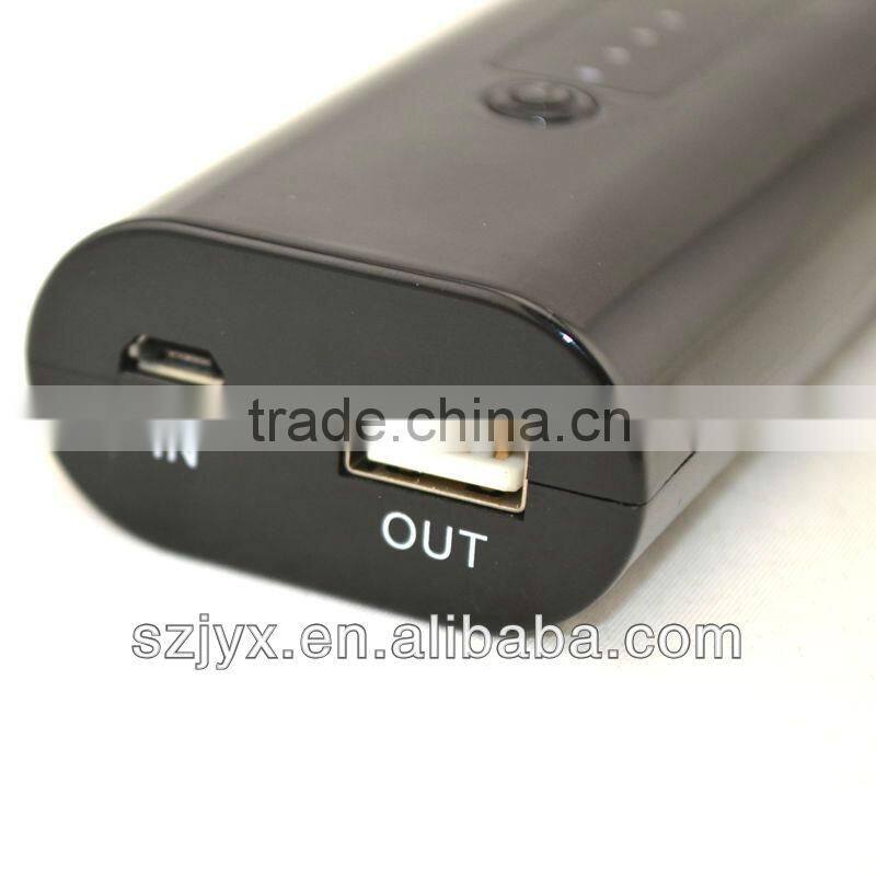4400mAh with built in dual lamps flashlight mobile phone power bank