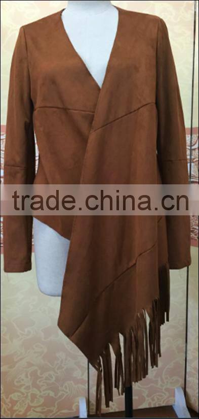 woman fashion Irregular Fringed Cardigan Jacket