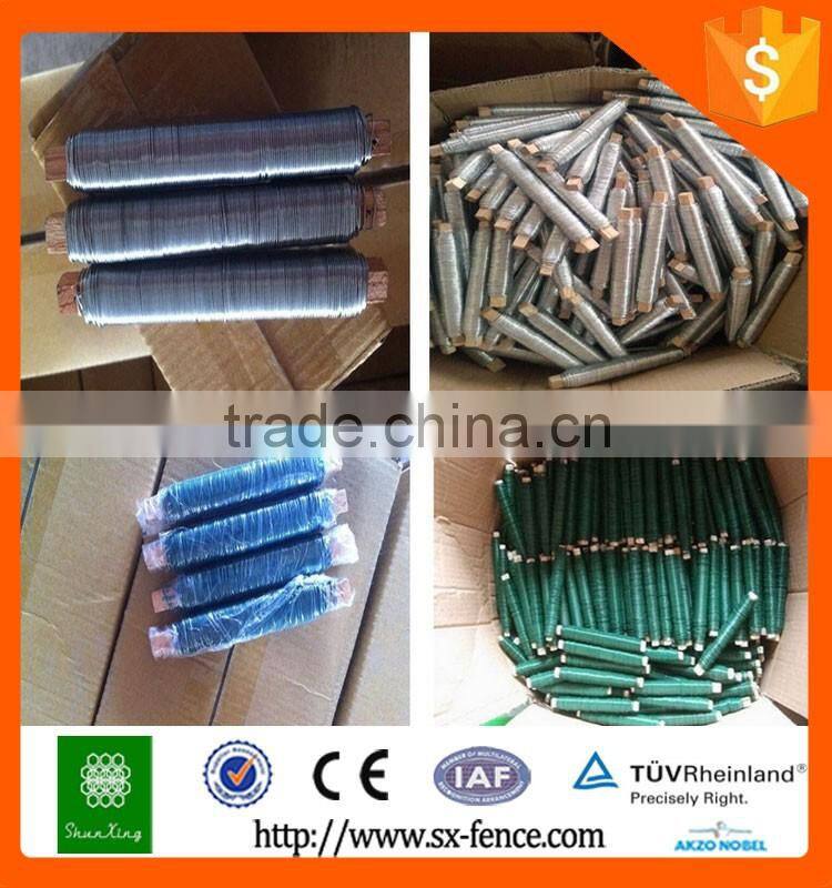 pvc coated iron wire packed on small stick
