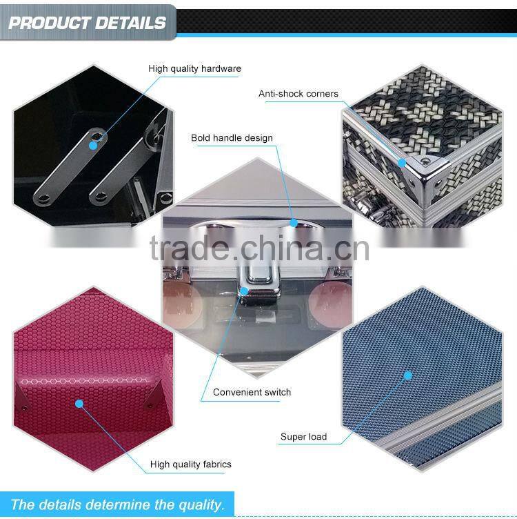 Black &white BBQ box aluminum hard case with EVA mold insert XB-SK001