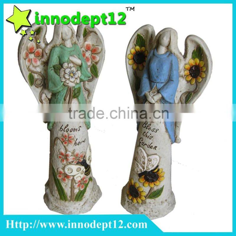 Fairy figurine wholesale garden decoration, resin angel figurine