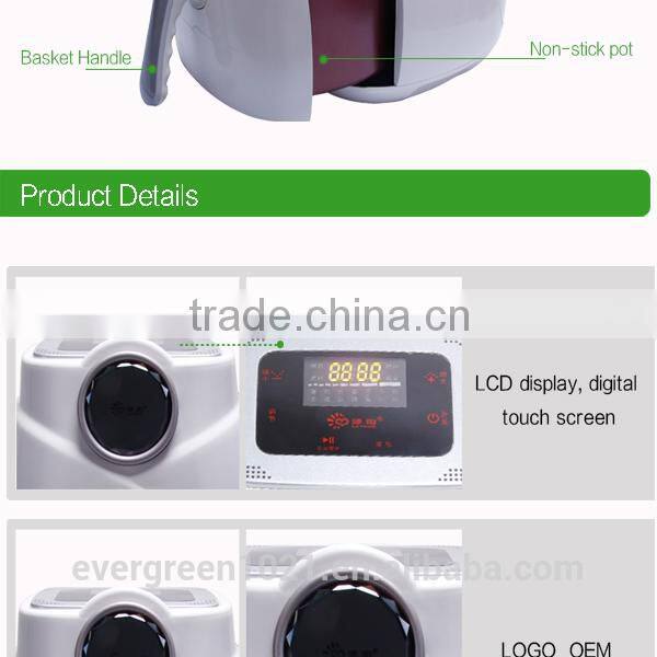 Electric turkey fryer with touch screen