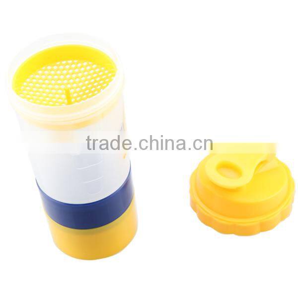 600ML 2016 new products BPA free plastic water bottle / wholesale shaker botter