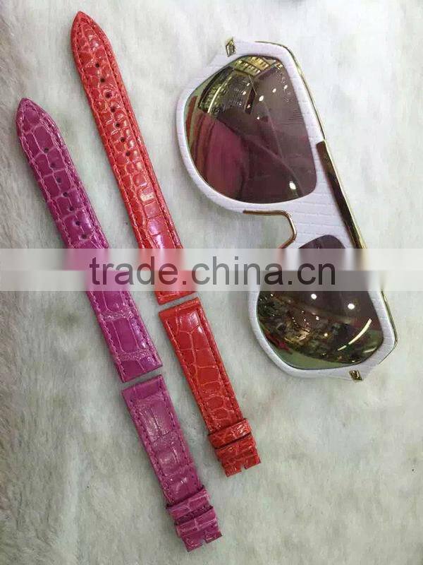 Wholesale 100% High Quality Alligator Leather Wrist Watch Straps