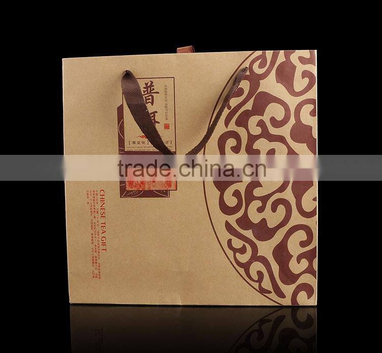 China wholesale new handmade recycled printed paper bag for tea