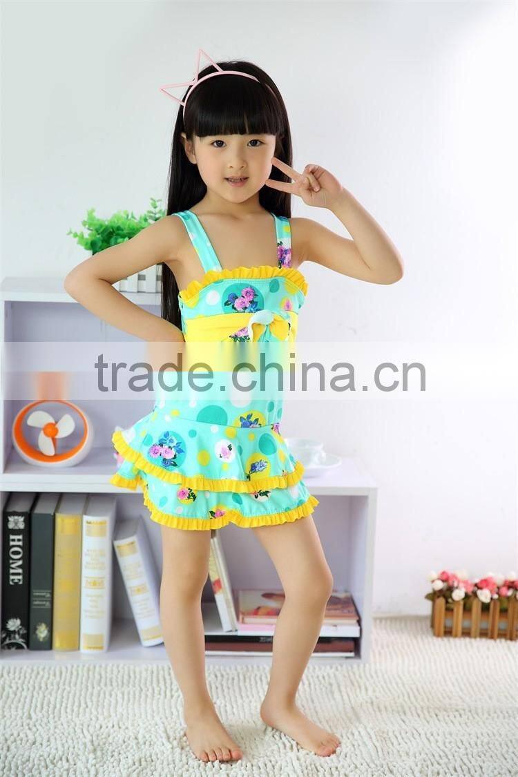 professional factory wholesale one-piece Polyester Swimsuit For Kids Girls Swimwear