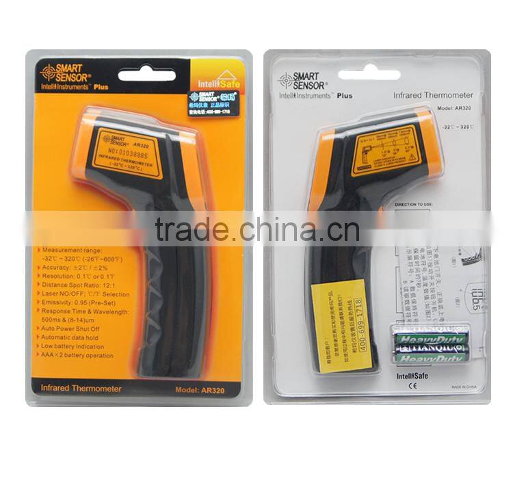 AR320 Digital Non Contact Laser Food Temperature Meter With Backlight Function