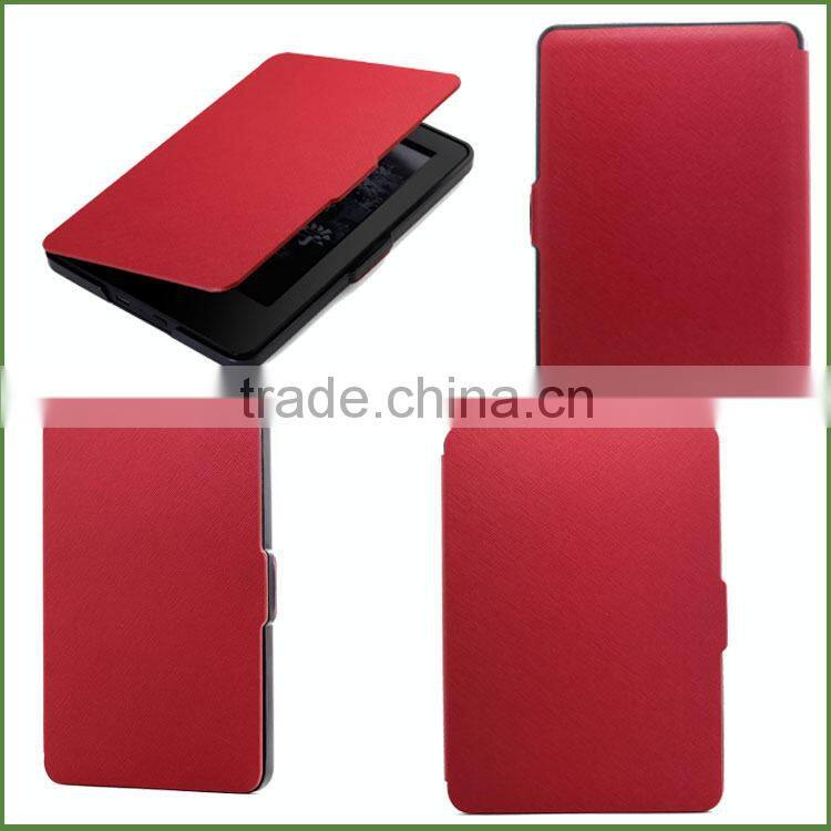 For Amazon touch ereader leather covers cases,e-reader cover case,e-book case cover