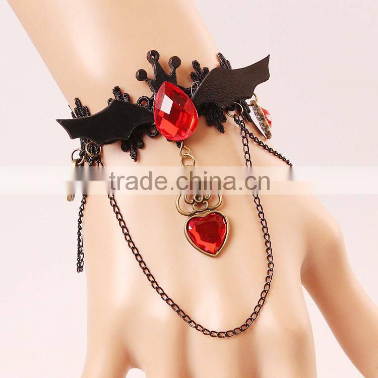 MYLOVE hot Halloween jewelry lace bracelet with bat very sexy MLS288
