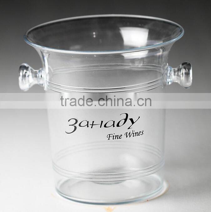 plastic wine tasting spittoons with handle and lid for promotion