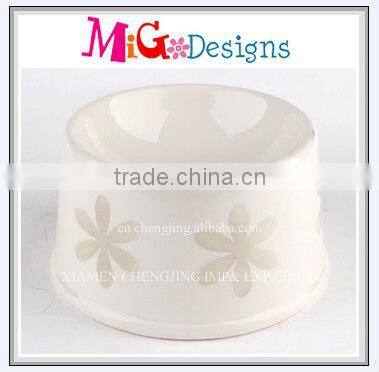 Wholesale Art Craft Factory Manufacture OEM Design Ceramic Personalized Dog Bowl For Food And Water