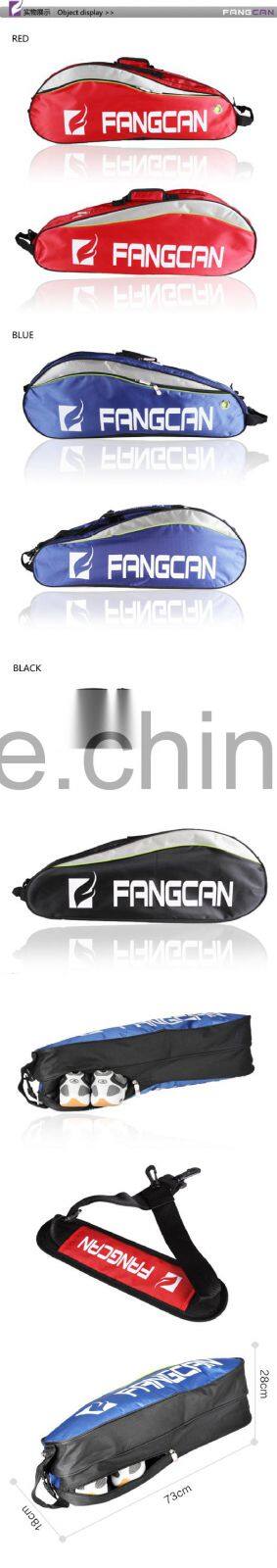 Fangcan single shoulder strap badminton racket bag with shoes compartment
