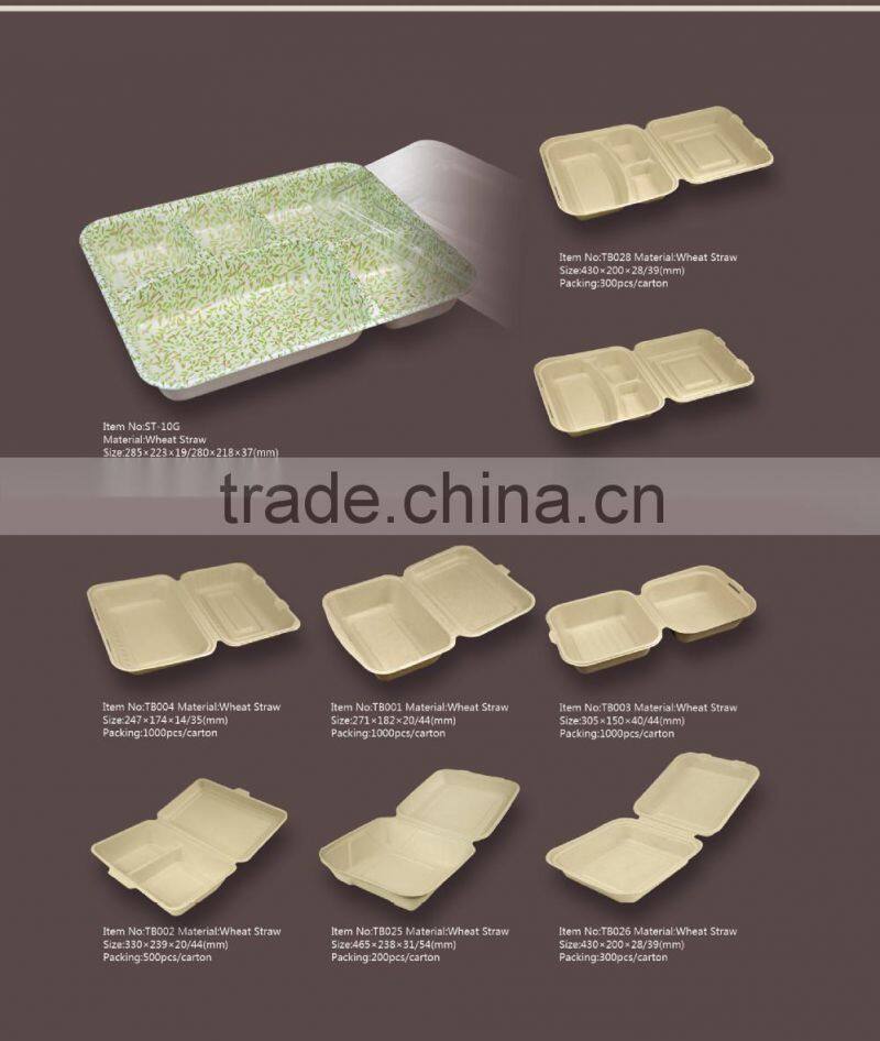 High quality 3 compartment bento lunch box containers