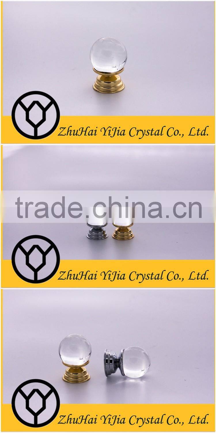fashionable ball style clear door glass knobs