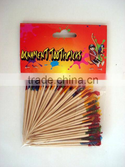 sandwich flag toothpick wood cocktail bamboo sticks