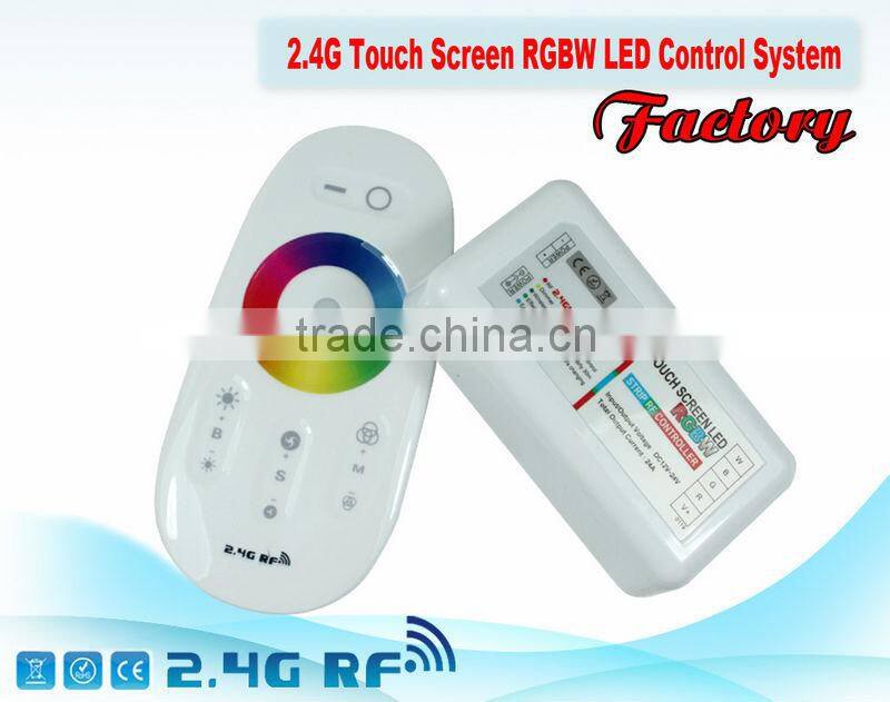 CE, RoHS-2.4G Touch Screen wireless remote rgbw led controller