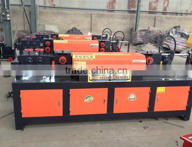 China automatic steel tube pipe straighting derusting straightener machine