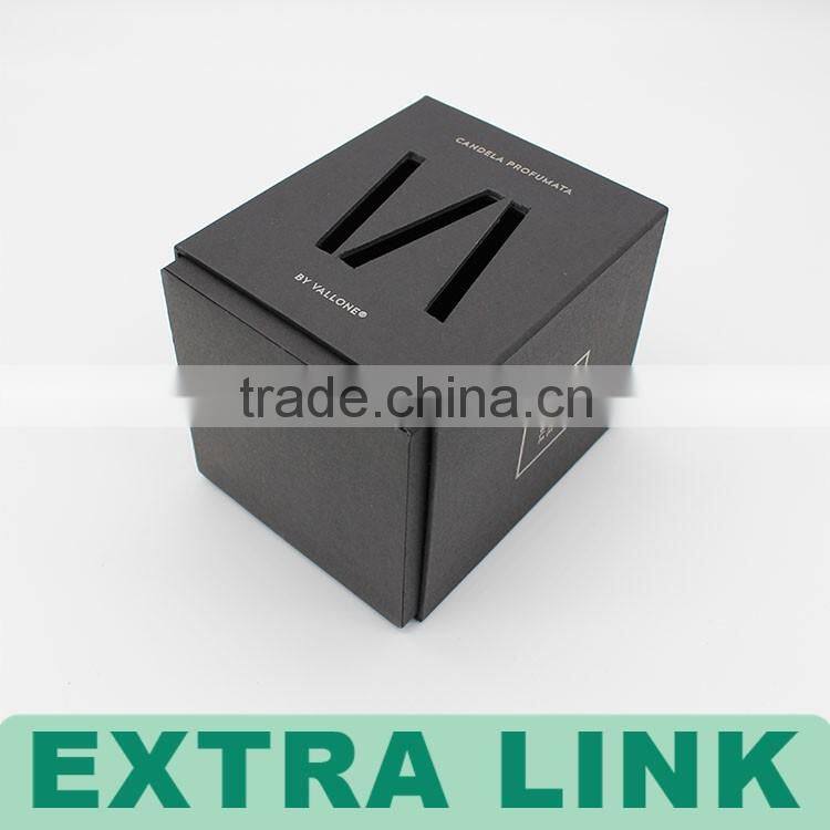 Custom Logo Luxury Color Printing Cardboard Paper Candl e Packaging Box With Lid