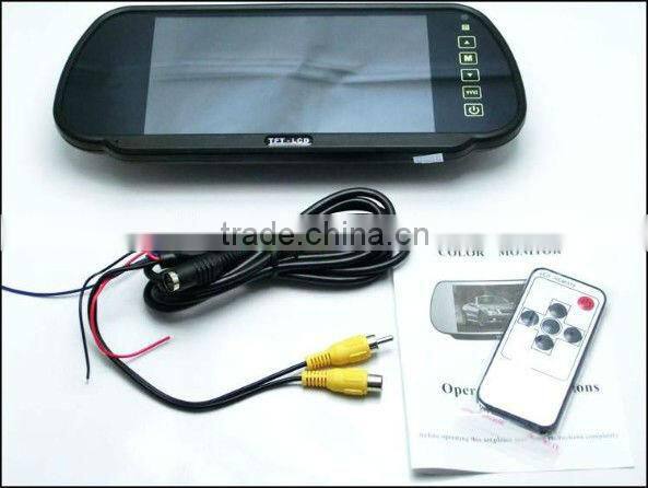 7" digital TFT LCD Rearview car dvd monitors