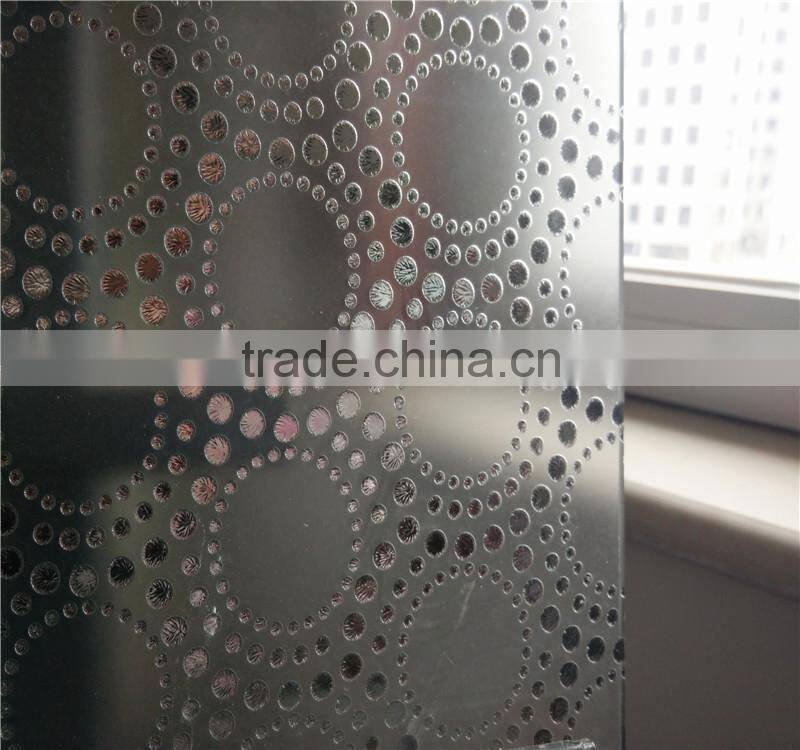 4mm 5mm 6mm 8mm 10mm 12mm china decorative acid etched glass