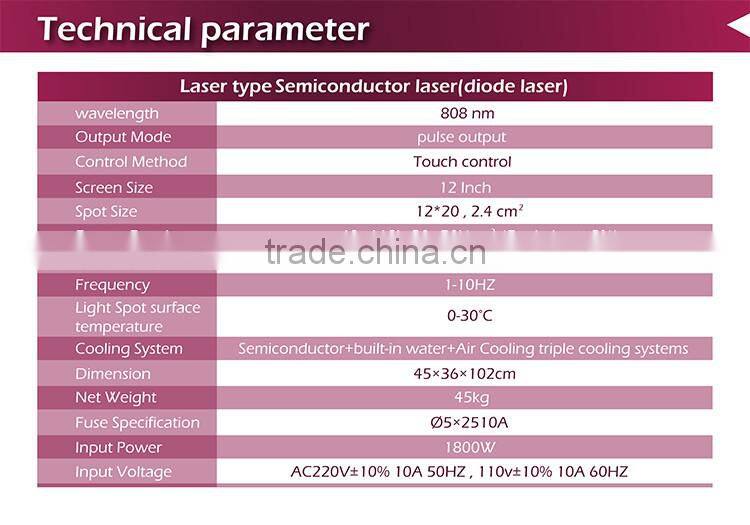 Most popular beauty equipment medical CE & FDA approved face laser machine bikini hair removal