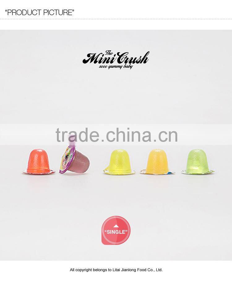 Small plastic candy containers nata de coco confectionery bear cartoon shape jelly candy
