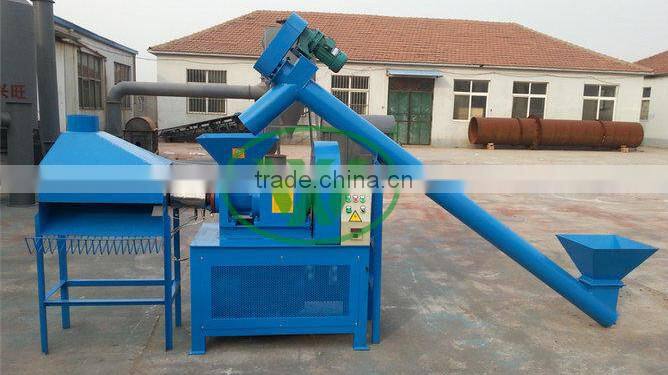 Sawdust briquette screw press