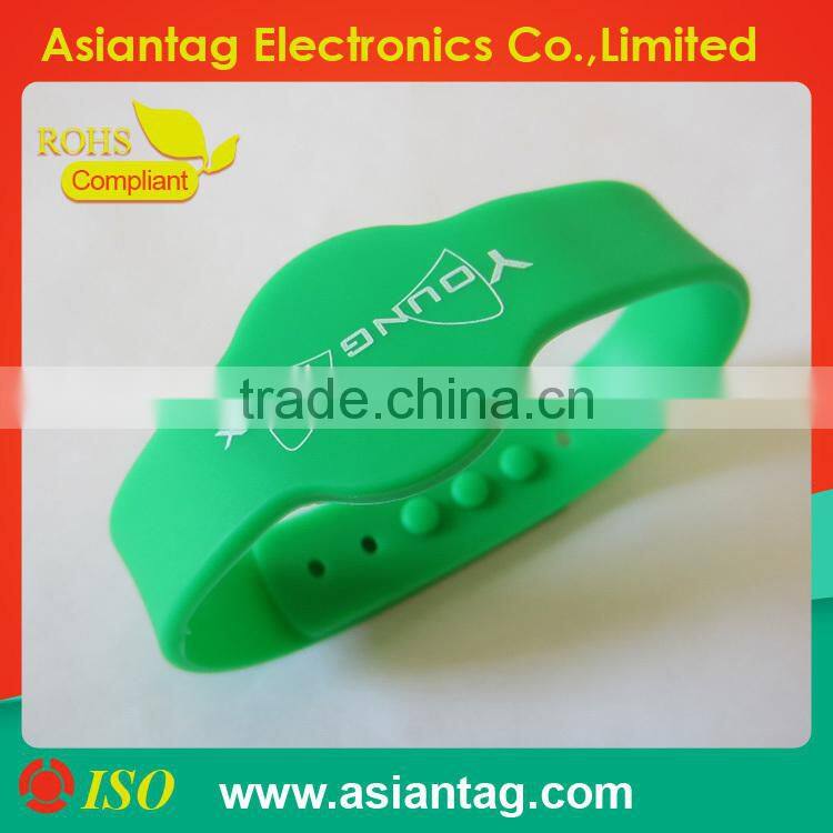 Waterproof rfid silicone bracelet