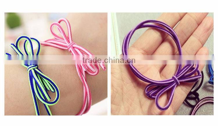 Single&double-strand elastic bowknot Custom ribbon elastic hair decoration