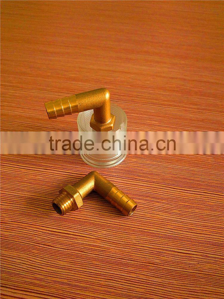 L-type male 1/2" threaded connection with sleeve rubber hose