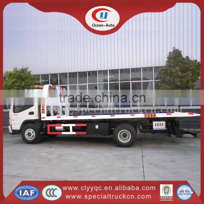 JAC 4X2 heavy duty truck new flatbed tow truck
