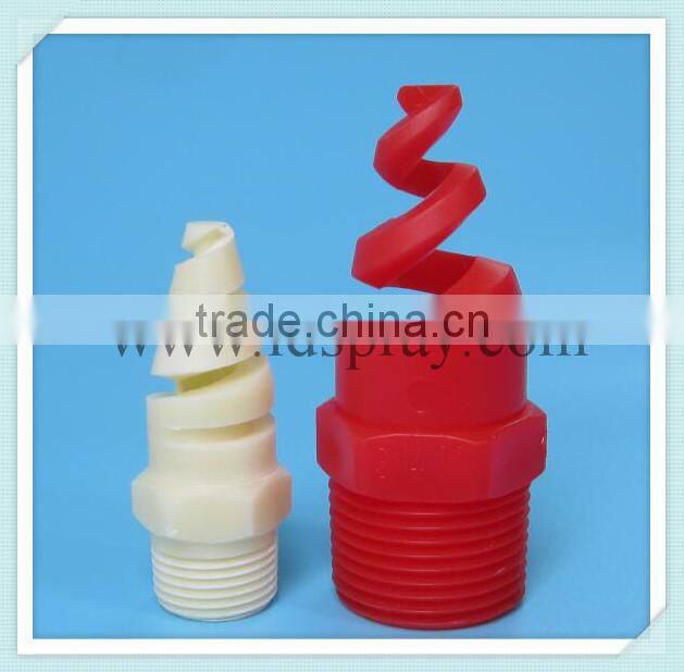 Stainless steel,SS,brass,pp,pvc,teflon,nylon helix screw helical spjt nozzle